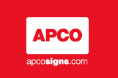 signs and holder by APCO Signs