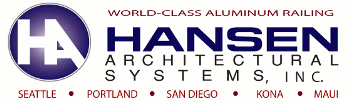 glass and cable railings by Hansen Architectural Systems, Inc.