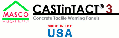 tactile warning panels by Masons Supply Co.
