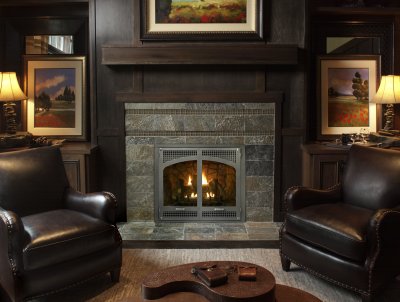 Travis Industries Manufactured Fireplace, Gas<BR><BR> 